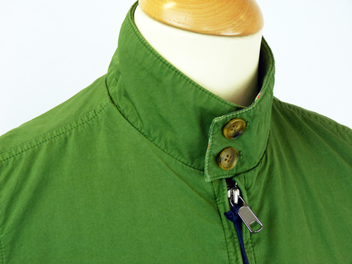 BARACUTA G9 Garment Dyed Harrington Jacket (Lawn)