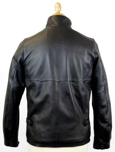 BARACUTA G4 Original Harrington Jacket in Black Leather