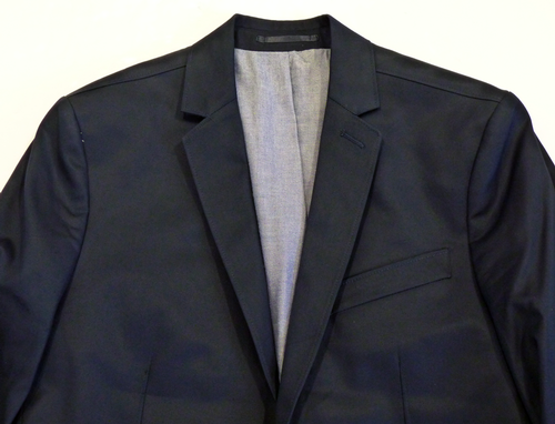 BEN SHERMAN Retro Sixties Mod Twill 2 Button Blazer Jacket
