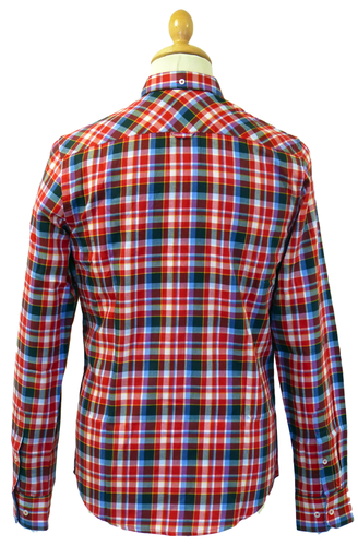 Laundered Check BEN SHERMAN Retro 60s Mod Shirt