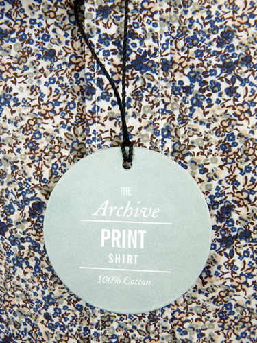 Micro Floral BEN SHERMAN Mod Archive Print Shirt K