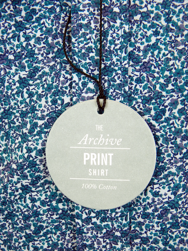 Micro Floral BEN SHERMAN Mod Archive Print Shirt B