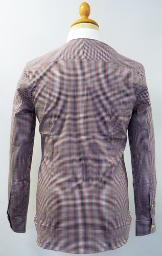 BEN SHERMAN Tailoring Mod Check Penny Collar Shirt