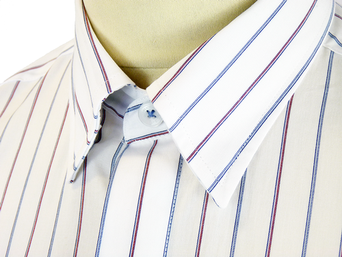 Striped BEN SHERMAN Retro Mod Formal Pocket Shirt 