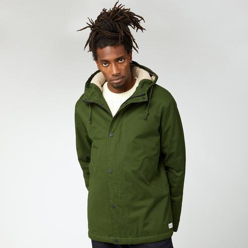 levi's mens green parka jacket