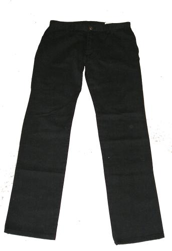 Vintage Mod drainpipe style ladies trousers. Black canvas with matchin