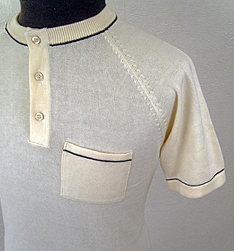 'Gear' -Short Sleeve Knitted Retro Mod Cycling Top