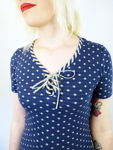 Star In My Eye DAINTY JUNE Retro Bootlace Top