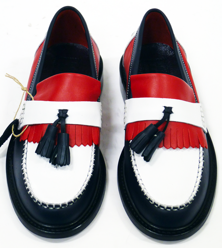 DELICIOUS JUNCTION Rude Boy Retro Mod Red Tassel Loafers