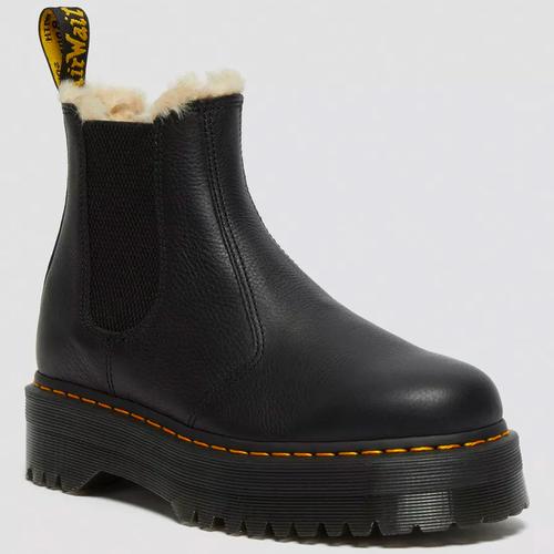 Dr martens fur lined deals chelsea boots