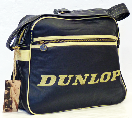 DUNLOP Retro Mod Soft Cracked PU Shoulder Bag (N)