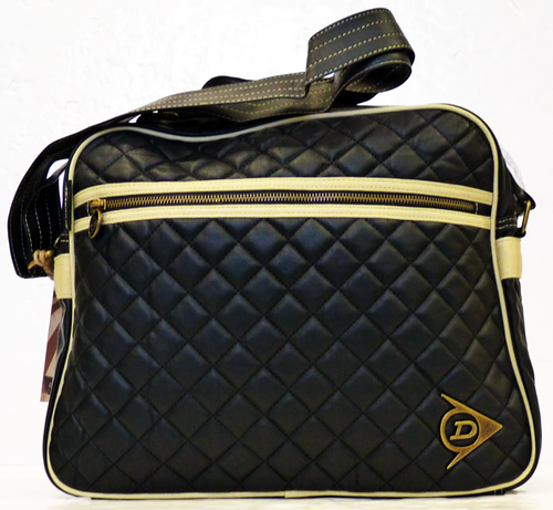 DUNLOP Diamond Quilt Retro Mod Shoulder Bag (B)