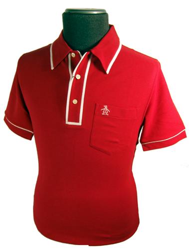 'The Earl' - Mod Mens Polo by Original Penguin (Red)