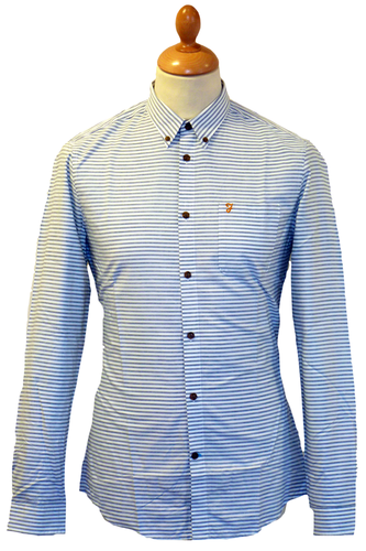 The Kennedy FARAH VINTAGE Mod Oxford Stripe Shirt