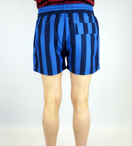 Thorpe FARAH VINTAGE Retro 70s Stripe Swim Shorts