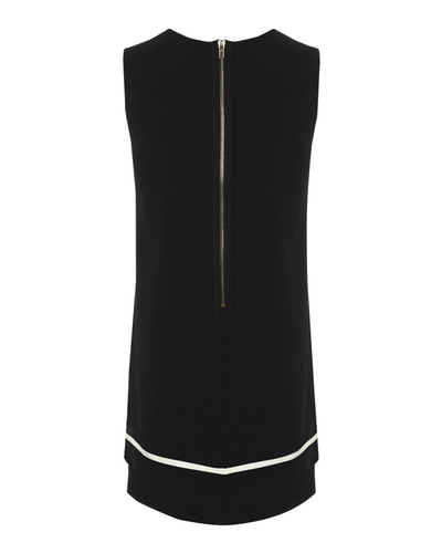 Lyon FEVER Retro 60s Mod Shift Dress (Black)