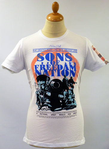 Freedom Nation FLY53 Retro Indie Protest T-Shirt