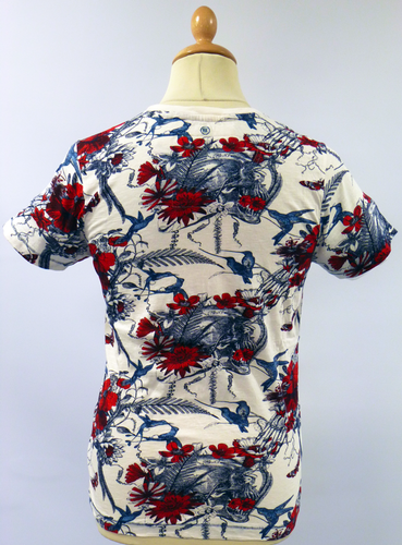 Puako FLY53 Retro 70s Indie Hawaiian Print T-shirt