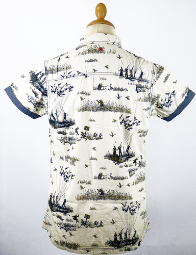 Gadwall FLY53 Retro Duck Hunt Safari Print Shirt 