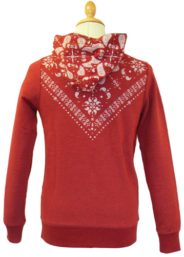 Campos FLY53 Retro Paisley Indie Hooded Sweat (R)