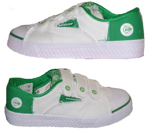 ladies dunlop green flash trainers