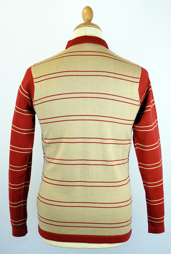 Townsend GABICCI VINTAGE Mod Stripe Polo Cardigan