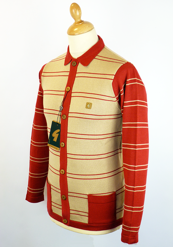 Townsend GABICCI VINTAGE Mod Stripe Polo Cardigan