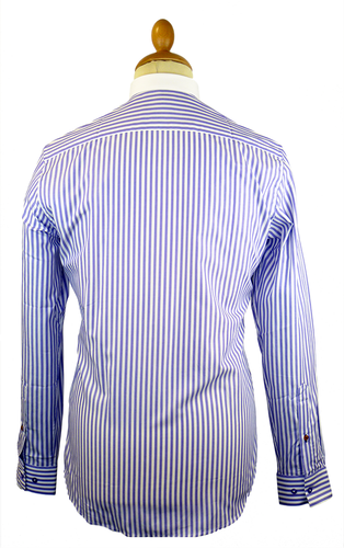 Stripe Penny Collar GIBSON LONDON 60s Mod Shirt P