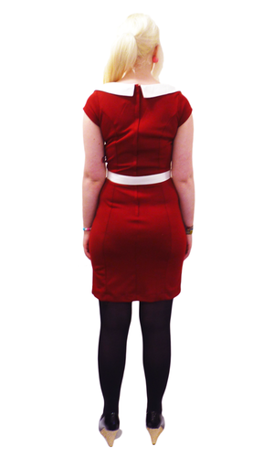Marlene HEARTBREAKER Mod Peter Pan Collar Dress