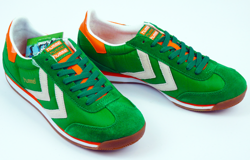 HUMMEL Stadion Low Retro 70s Indie Running Trainers Green