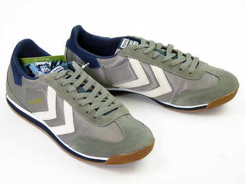 HUMMEL Stadion Low Retro 70s Indie Running Trainers Frost Grey