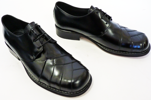 IKON ORIGINAL Zodiac Shoes | Retro 60s Mod Leather Panel Shoes