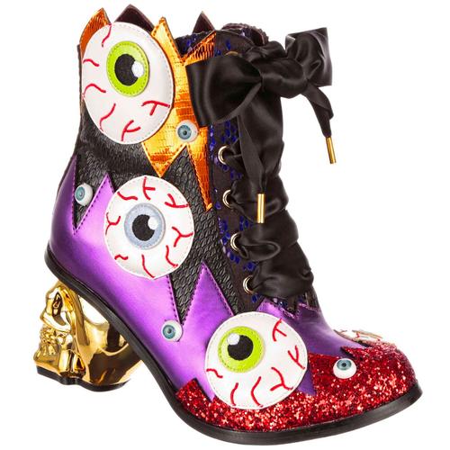 Skull It IRREGULAR CHOICE Eyeball Halloween Boots