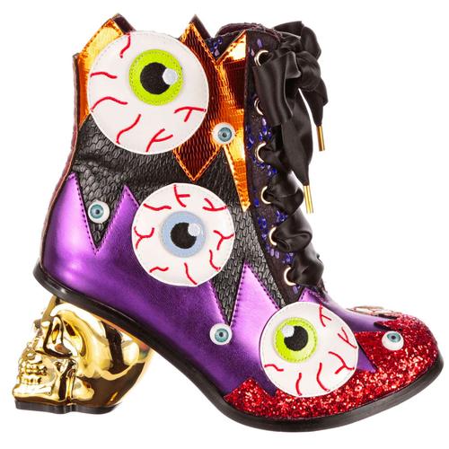 Skull It IRREGULAR CHOICE Eyeball Halloween Boots