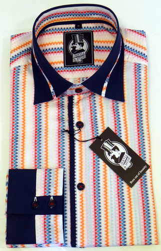 Cremlin JEKYLL & HYDE Retro 60s Zig Zag Mod Shirt