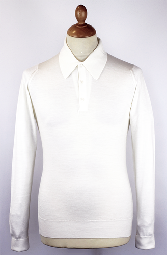 Dorset JOHN SMEDLEY Classic Mod Knitted Polo Top S