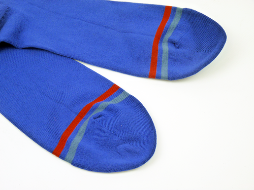 +Kai JOHN SMEDLEY Retro Mod Twin Stripe Socks (FB)