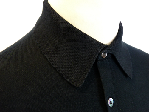 Seth JOHN SMEDLEY Mod Button Through Knit Shirt B