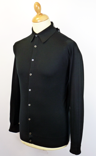 Seth JOHN SMEDLEY Mod Button Through Knit Shirt B