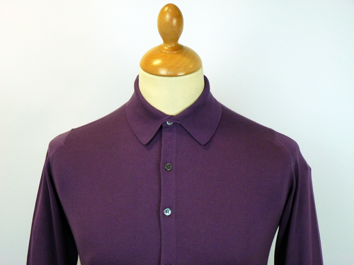 Seth JOHN SMEDLEY Mod Button Through Knit Shirt T