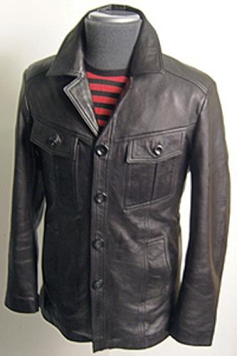 'WEST 1 GIBSON' - RETRO SIXTIES/SEVENTIES MOD LEATHER JACKET BY MADCAP