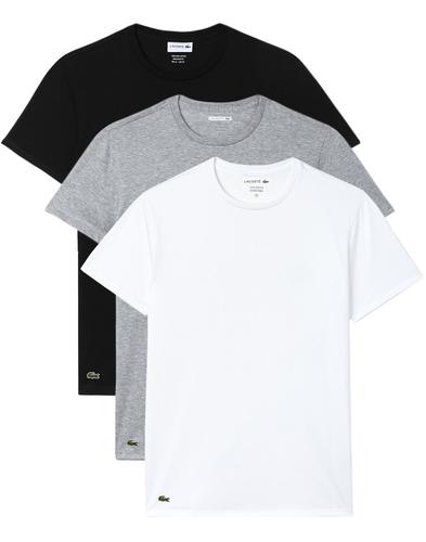 lacoste white t shirt 3 pack