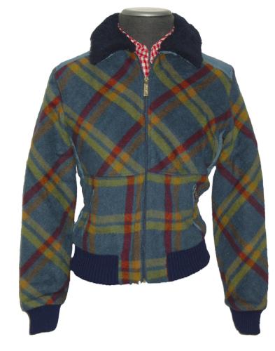 'Parklife' - Ladies Retro Indie Jacket (Blue)