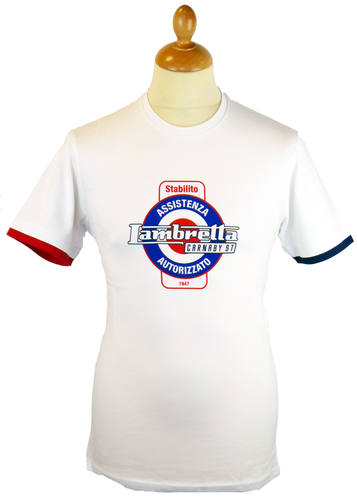 LAMBRETTA Retro Indie Mod Target Service T-Shirt