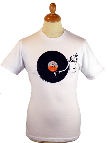 Trojan Record Player LAMBRETTA Retro Mod T-Shirt W