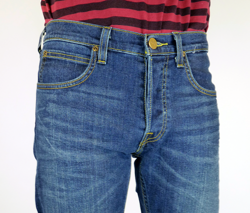 Daren LEE Jeans Retro Regular Slim Denim Jeans EB