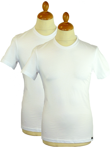 LEE Jeans Retro Crew Neck Twin Pack White T-Shirt
