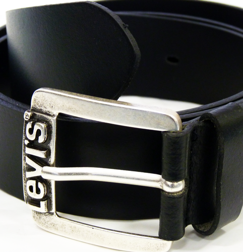 LEVI'S® Mens Retro Indie Mod Leather Belt (Black) 