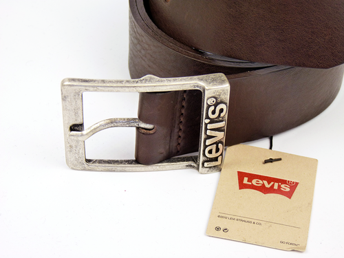 Grinder LEVI'S® Retro Indie Mod Leather Belt (Br)