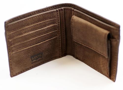 Rugged Billfold LEVI'S® Men's Retro Leather Wallet